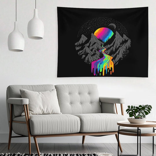 Cosmic River  Surreal Space Planet Tapestry