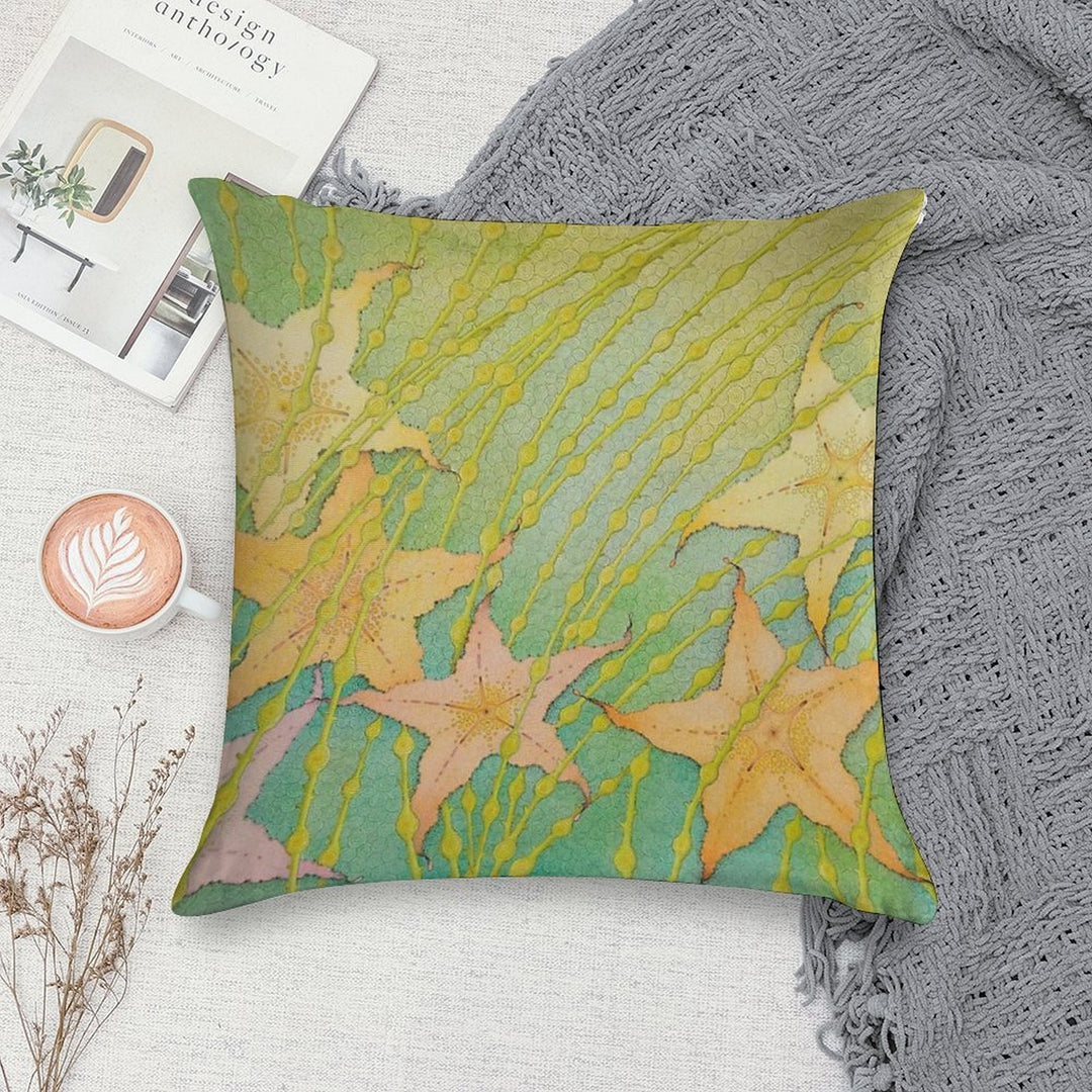 Starfish in The Seaweed Soft Ultra-Soft Texture Throw Pillow