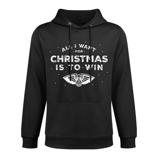 NBA New Orleans Pelicans Christmas All I Want Is To Win Unisex Design Hoodie