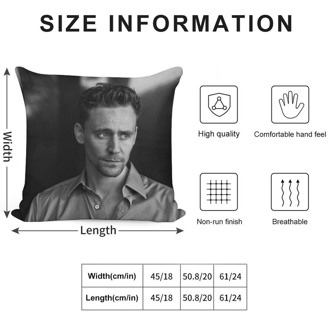 Tom Hiddleston Soft Ultra-Soft Texture Throw Pillow