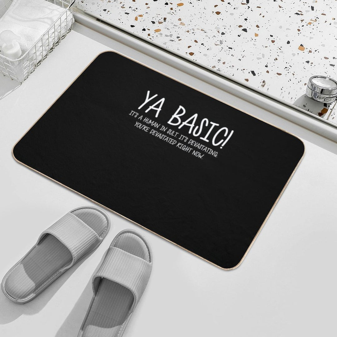 Ya Basic Devastating  Easy Maintenance Bath Mat