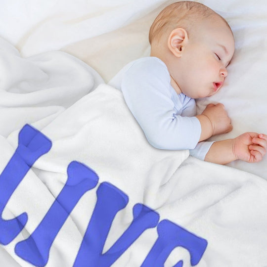 Live, Laugh, Lobotomy- Blue Easy Care Throw Blanket