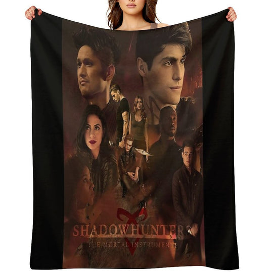 SHADOWHUNTERS POSTER Eco-conscious Throw Blanket
