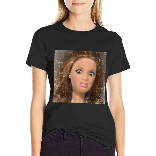 Funny Disgusting Doll Face Meme  Soft T-Shirt