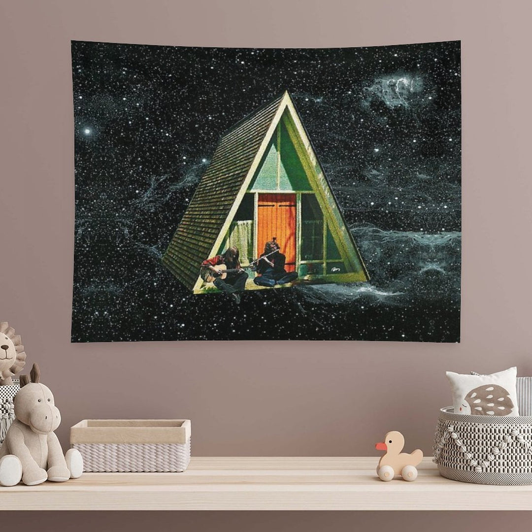 A House in Space Tapestry