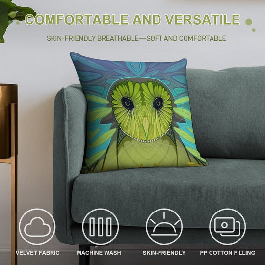 The Owl Soft Bedroom Essential Throw Pillow