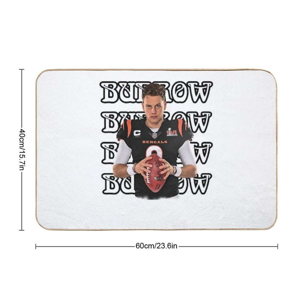 Natural Soccer League Overcome Yourself Joe Burrow Vintage  Slip-Resistant Bath Mat