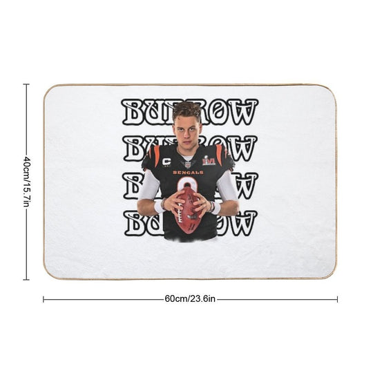 Natural Soccer League Overcome Yourself Joe Burrow Vintage  Slip-Resistant Bath Mat