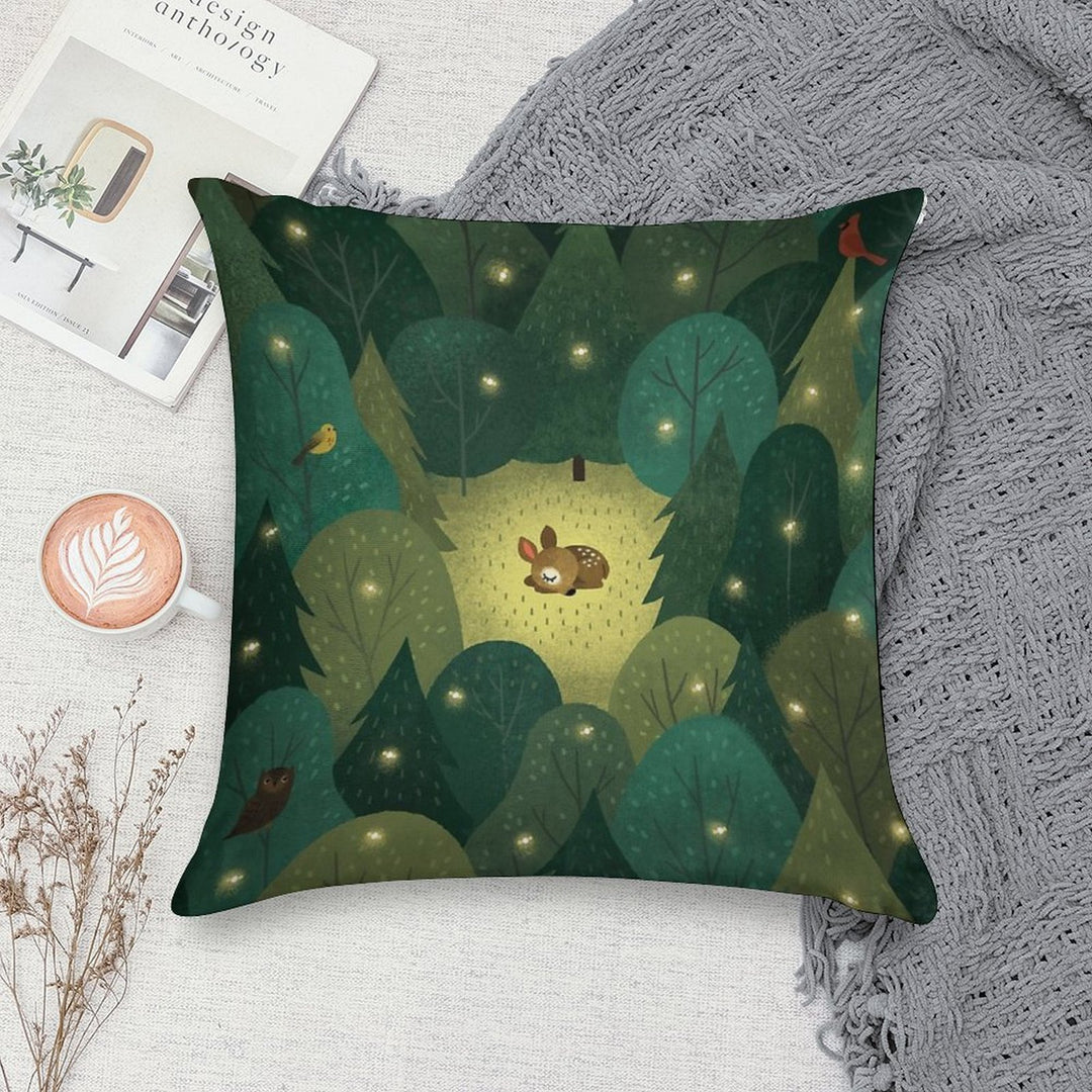 Baby Fawn Soft Home Decor Throw Pillow