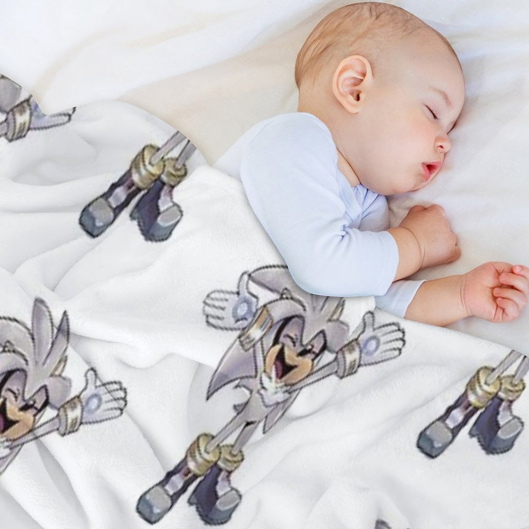 Silver Excited Versatility Throw Blanket