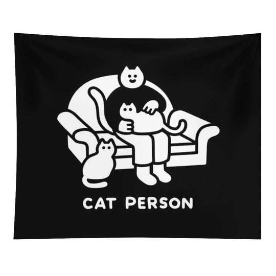 Cat Person Tapestry