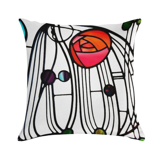Charles Rennie Mackintosh - Window,No, 01. Soft Decorative Cover Throw Pillow