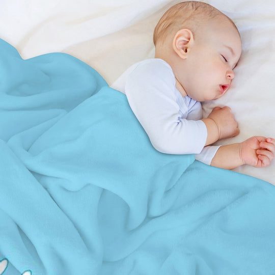 Enjoy Sky Blue Shrink-resistant Throw Blanket