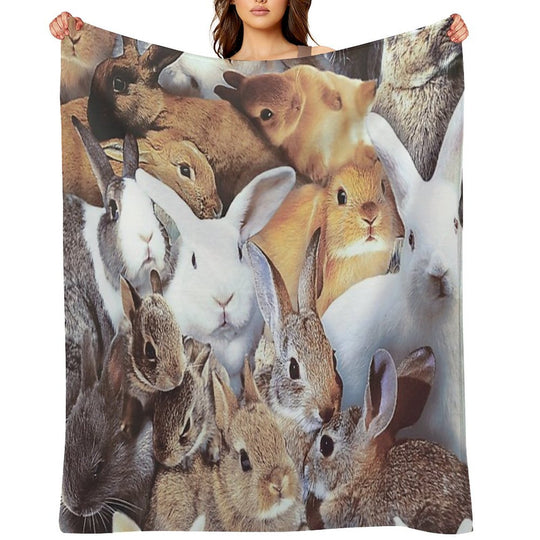 Rabbits Quick-dry Throw Blanket