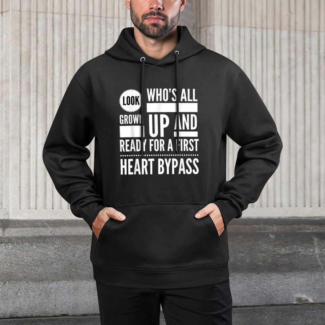 Funny Heart Bypass 1969 50th Birthday Gag Gift Party Idea Shape Retention Hoodie