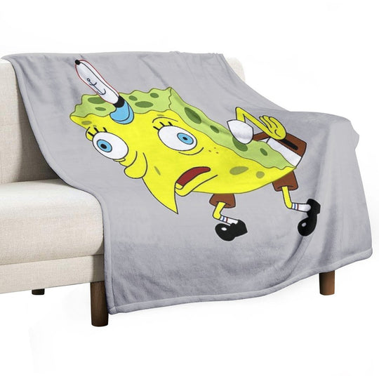SpOngEbOb MEmE Wrinkle-free Throw Blanket