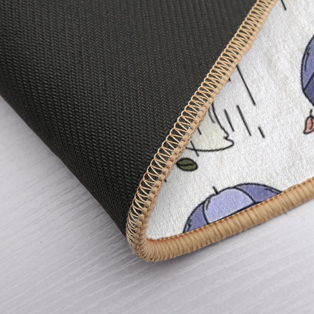 Sad Ghost with Umbrella  Eco-Friendly Bath Mat