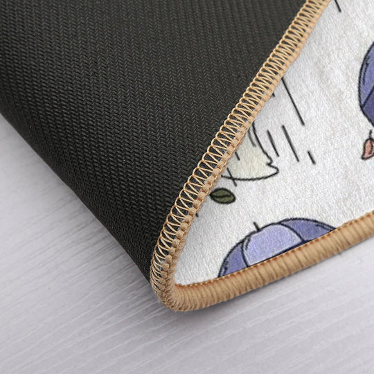 Sad Ghost with Umbrella  Eco-Friendly Bath Mat