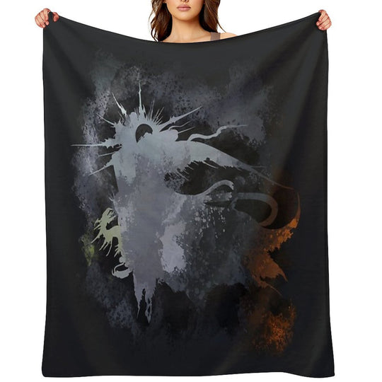 Final Fantasy XV Logo Multi-functional Throw Blanket