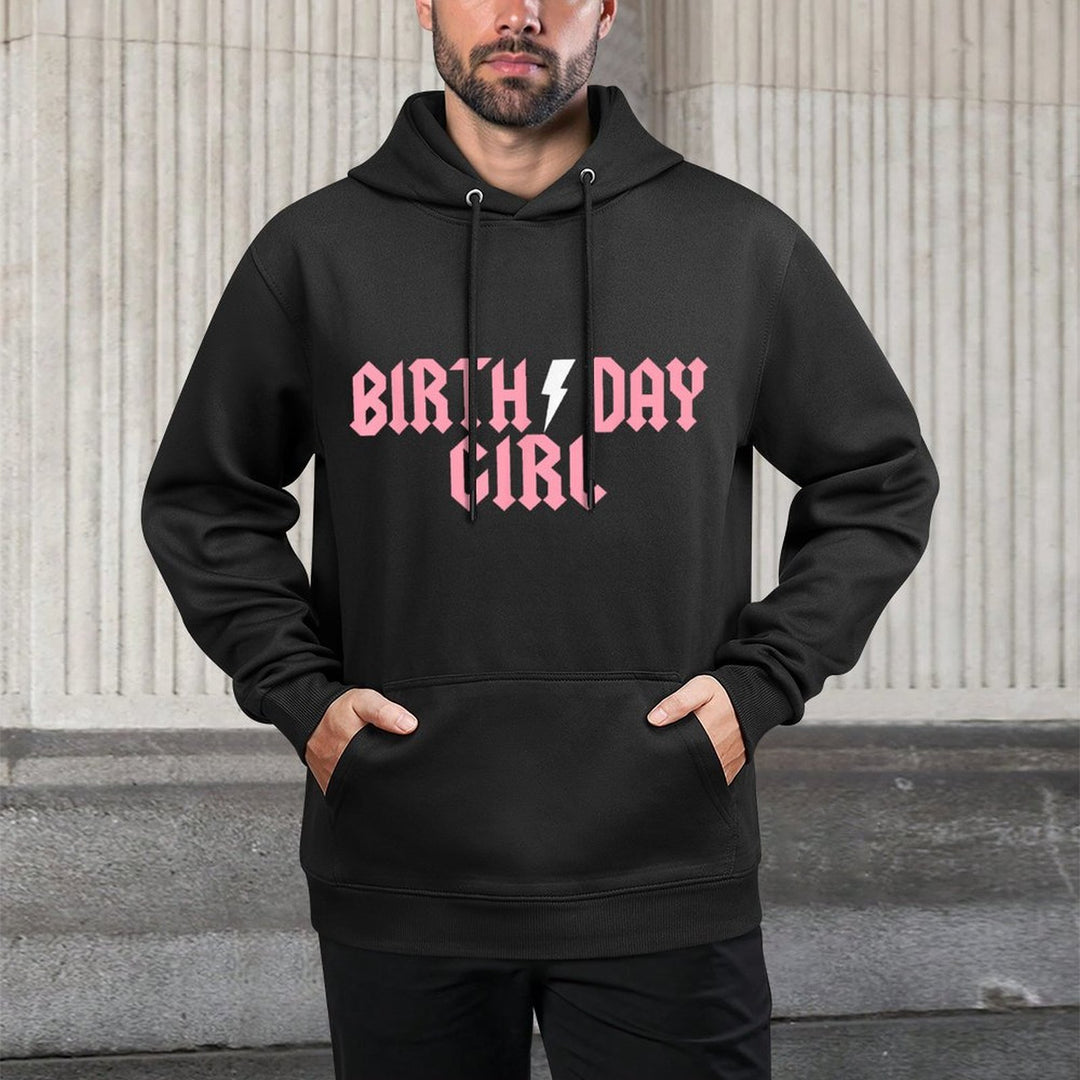Rock N Roll Birthday Girl Birthday Rock Star Matching Family Casual Wear Hoodie
