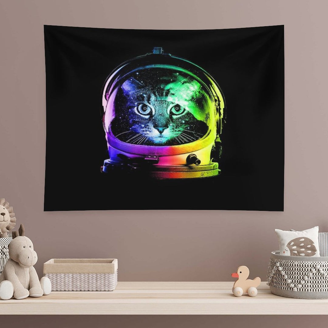 Astronaut Cat Tapestry