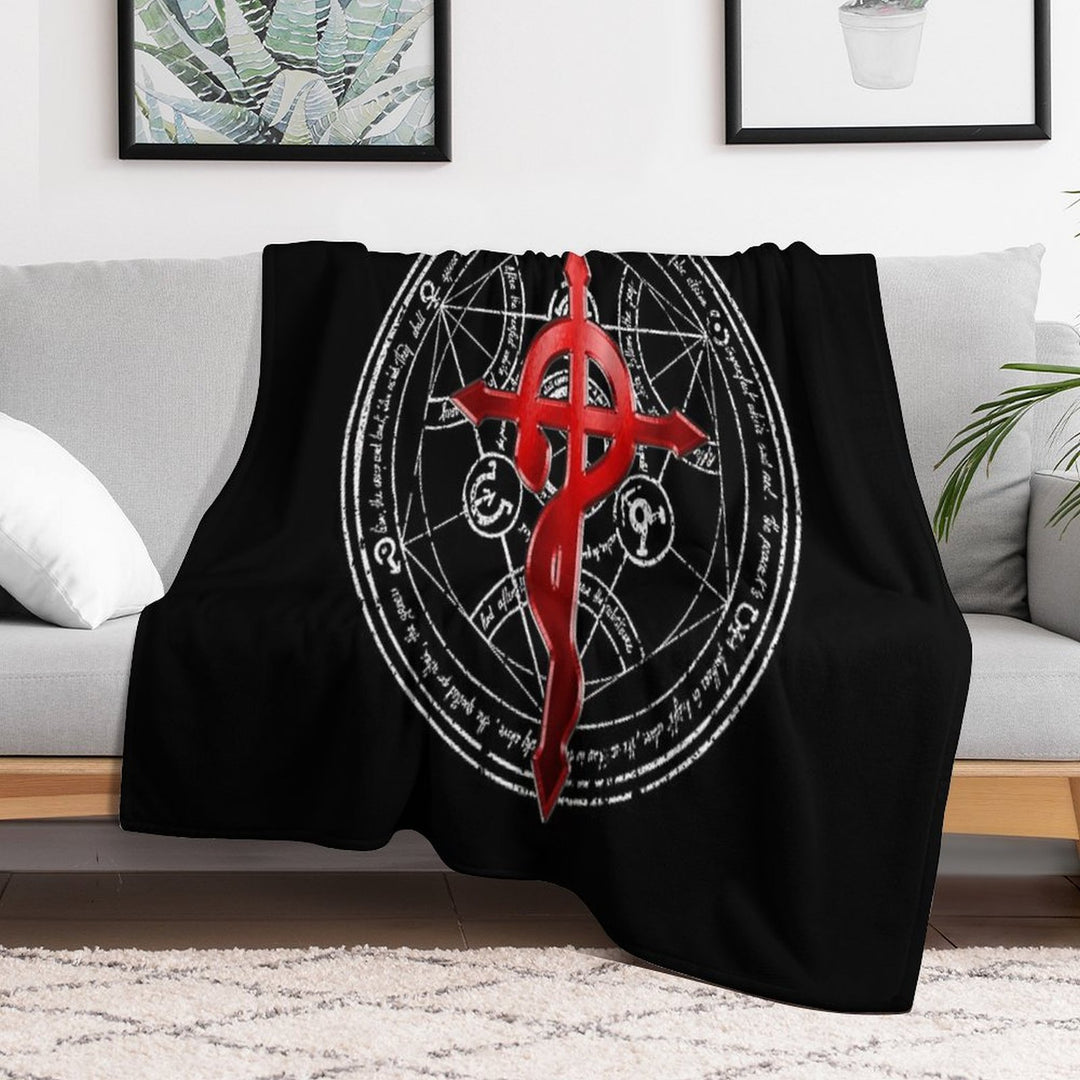 Fullmetal Alchemist Transmutation Symbol Travel-friendly Throw Blanket