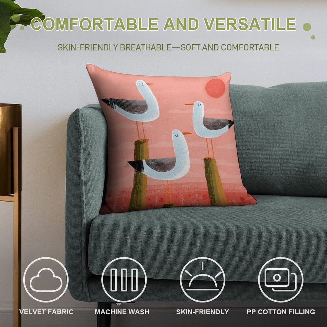 Three Gulls Soft Durable Construction Throw Pillow