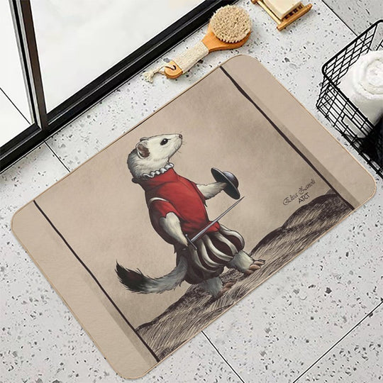 HemAnimals - Hemallino Treatise  - Di Grassi  Fade-Resistant Bath Mat