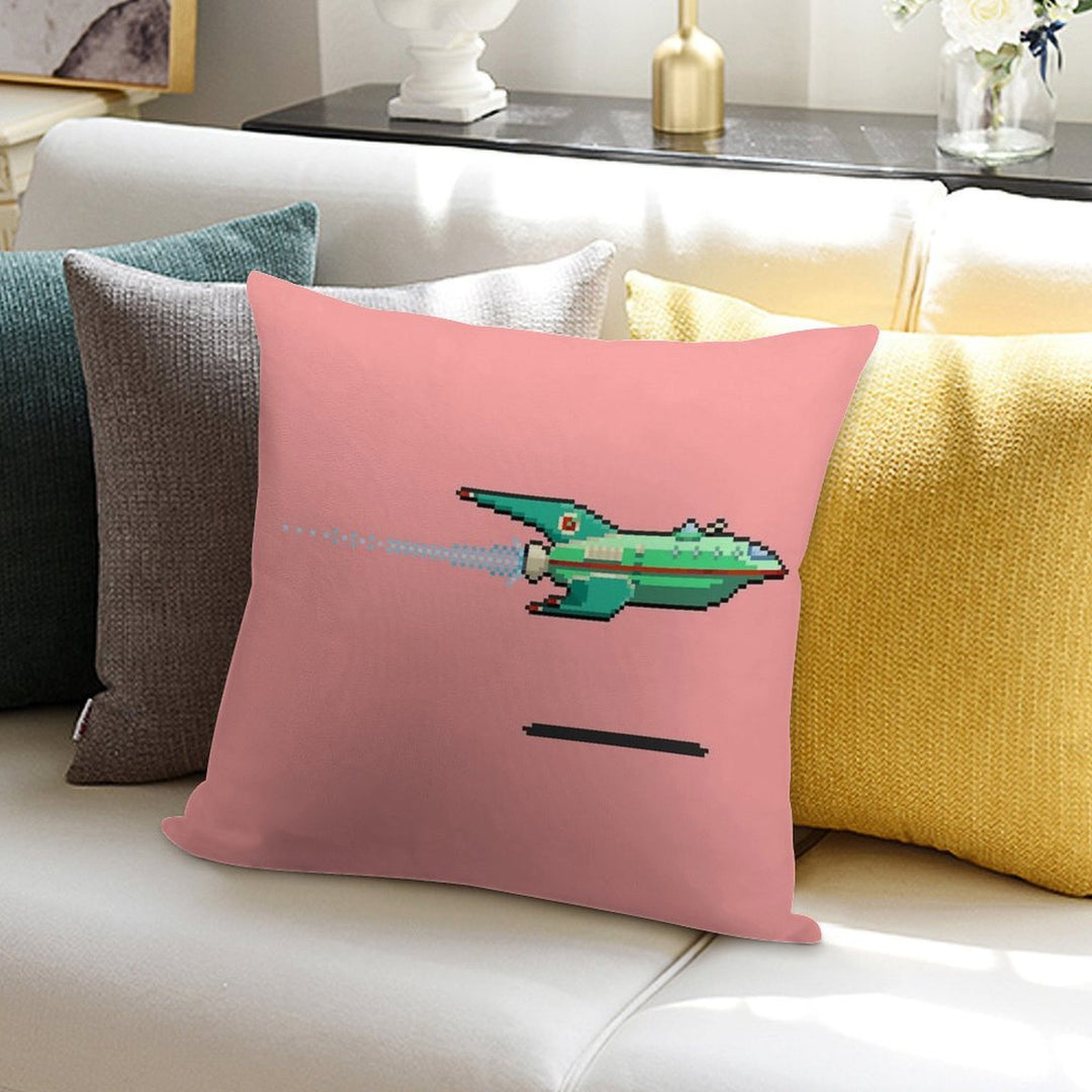 Space Delivery Ship Soft Warmth Comfort Throw Pillow