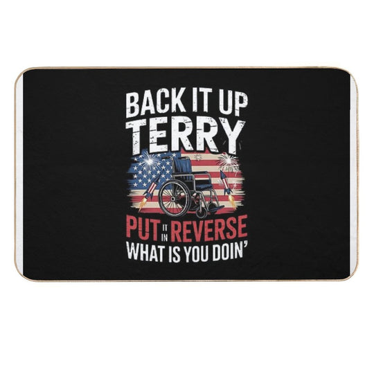 Back It Up Terry Put It In Reverse 4th Of July Fireworks  Toxin-Free Bath Mat