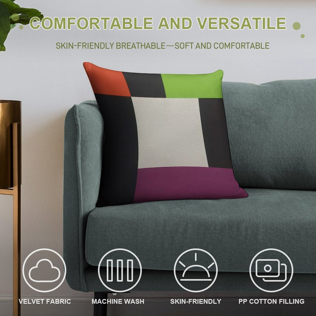 Max Bill Soft Fade-Resistant Throw Pillow