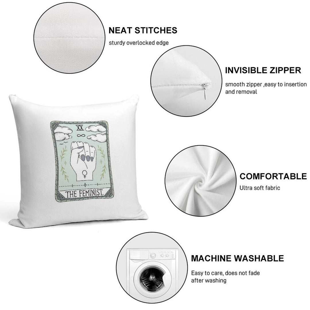 The Feminist Soft Bedroom Essential Throw Pillow