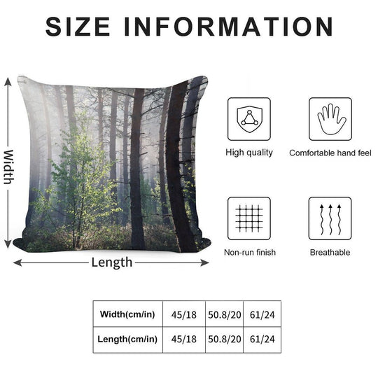 10.6.2017 Young Birch Soft Easy Maintenance Throw Pillow