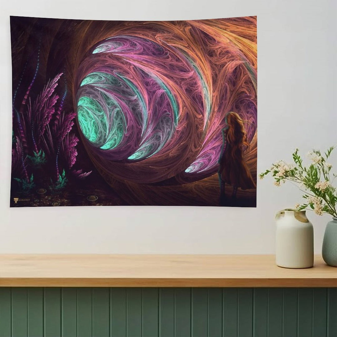 Toward The Light - Alice in Wonderland - Manafold Art Tapestry