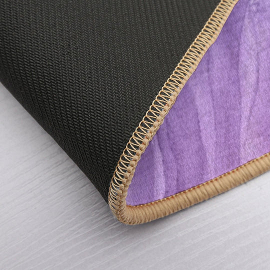 Lavender Purple Watercolor Ombre Agate Pattern  Fade-Resistant Bath Mat