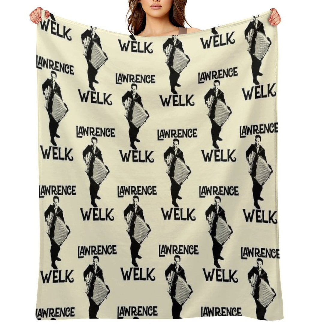 Lawrence Welk - Name - The Black Stencil Comfort Throw Blanket