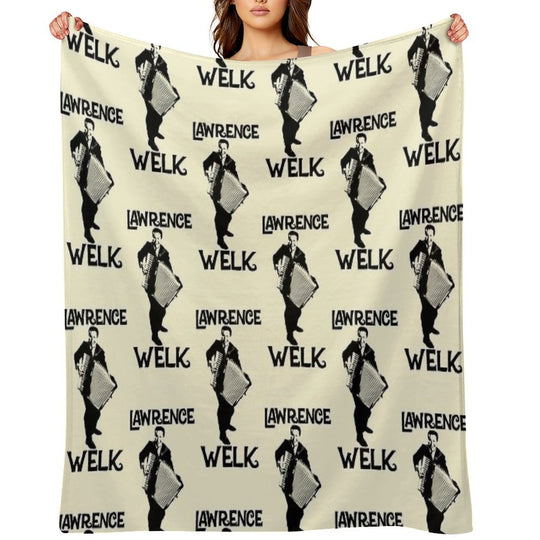 Lawrence Welk - Name - The Black Stencil Comfort Throw Blanket