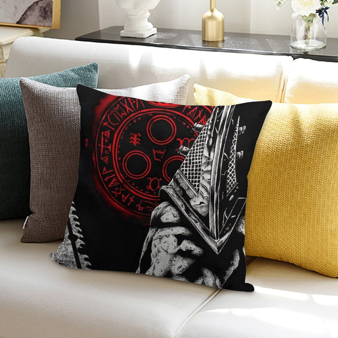 Scary Slow Villain Soft Reinforced Edging Throw Pillow