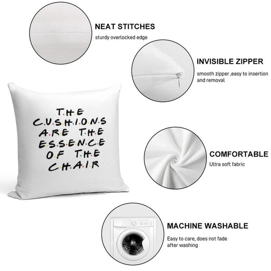 The Cushions Are The Essence Of The Chair Soft Ultra-Soft Texture Throw Pillow