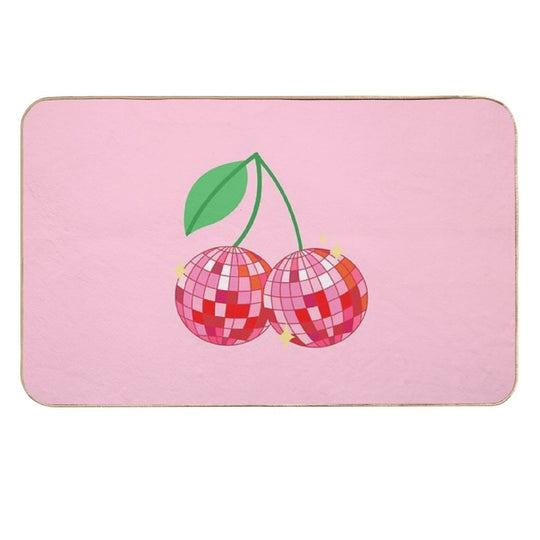 Cherry Disco Balls.  Multi-Purpose Bath Mat