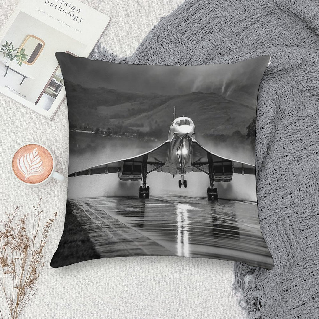 Concorde Wet Takeoff Soft Decorative Cover Throw Pillow