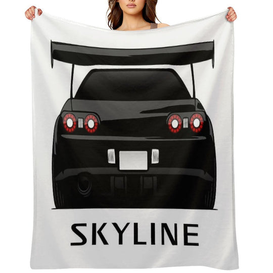 Nissan Skyline GT-R R32 Versatility Throw Blanket