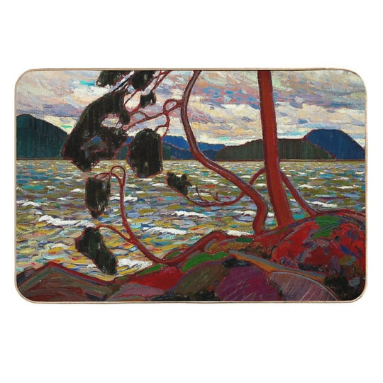 WEST WIND  Vintage 1919 Tom Thomson Algonquin Park Art Print  Non-Slip Bath Mat