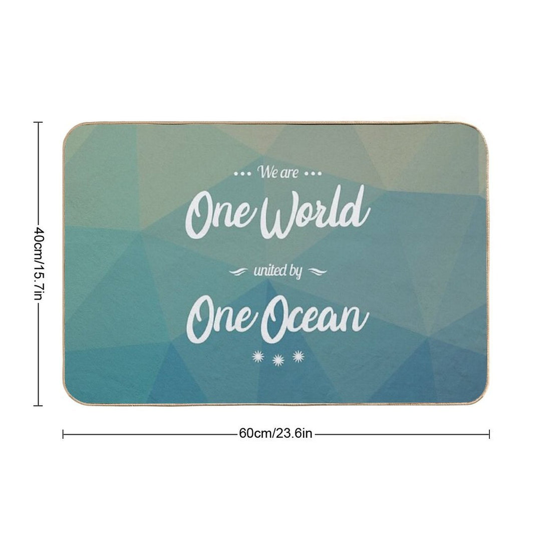 One Ocean  Absorbent Bath Mat