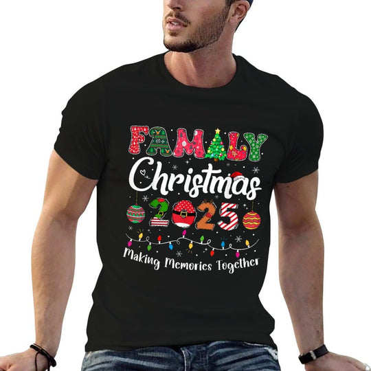 Family Christmas 2025 Matching Outfit Xmas Squad Santa Group  Stretchy T-Shirt