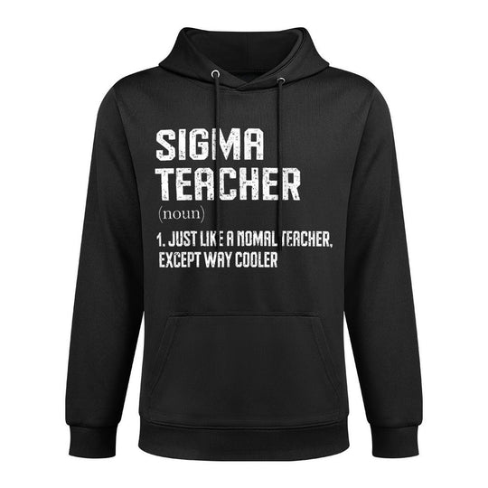 Sigma Teacher Funny Meme Gen Z Sigma Kangaroo Pocket Hoodie