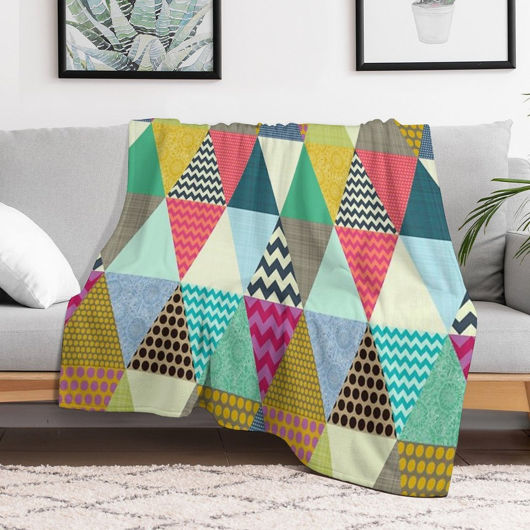 New York Beauty Triangles Travel-friendly Throw Blanket