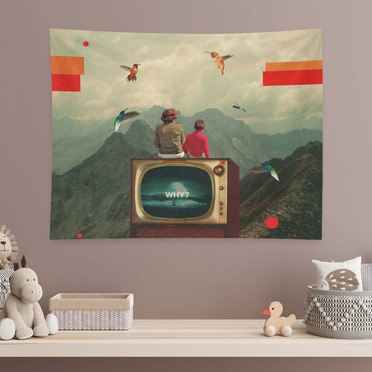 Mother Protect Me from The Sadness of This World Tapestry