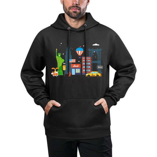 New York City NY Icons Souvenir Kids Gift Easy Care Hoodie