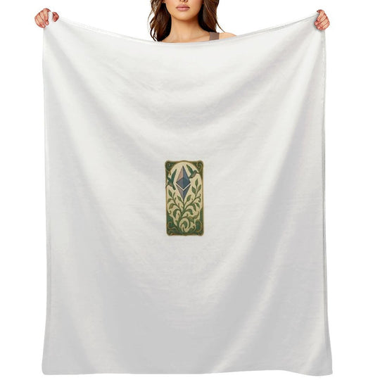 Ethereum Plant Growing Upward Lightweight Throw Blanket